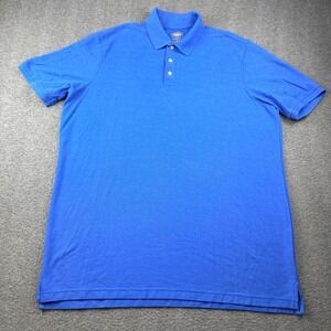The Foundry Supply Co Blue Polo Shirt 2XLT Big & Tall Short Sleeve Cotton Blend